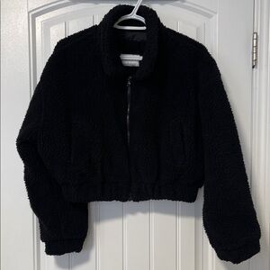 Urban Heritage Black Textured Jacket